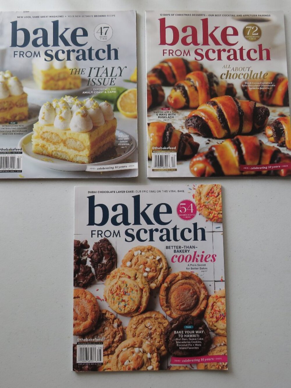 Bake From Scratch Magazines Italy, Cookies, Chocolate Recipes Lot of 3 #2 2025